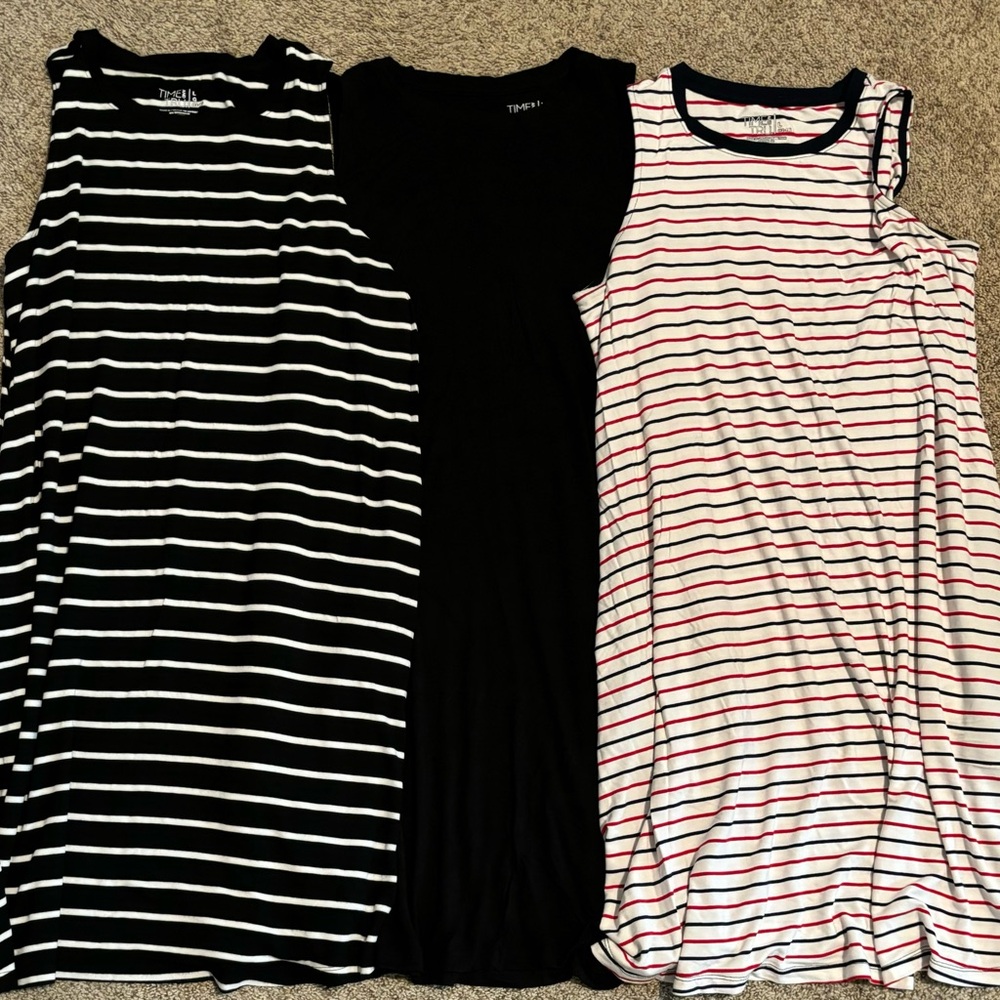 BUNDLE!! 3 Time and Tru dresses size Large. Great conditions, 4th one FREE!